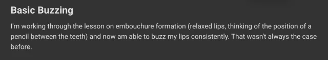 Member post titled Basic Buzzing
